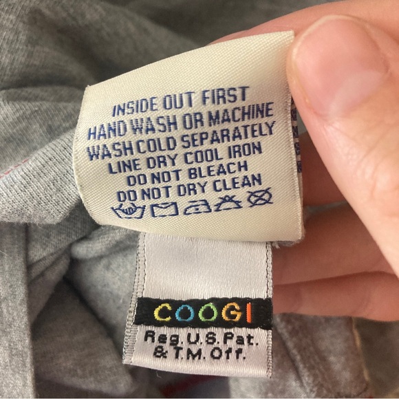 Coogi Australia Mens XL Shirt Grey Short Sleeve Shoulder Tabs Pockets - Picture 12 of 13